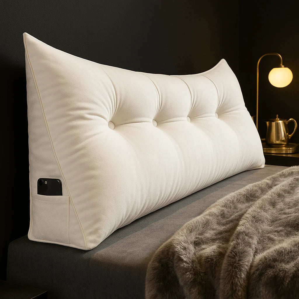 Wedge Pillow Ergonomic Back Support Organic Cotton Cover Three Sizes
