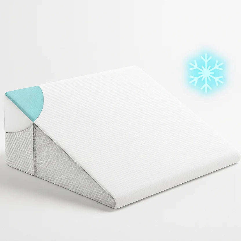 Wedge Pillow Memory Foam Non-Slip Base Washable Cover