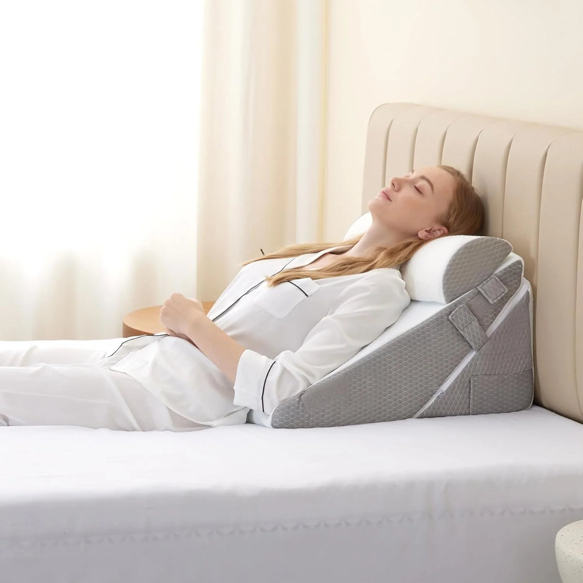 Wedge Pillow Set Orthopedic Memory Foam Foldable