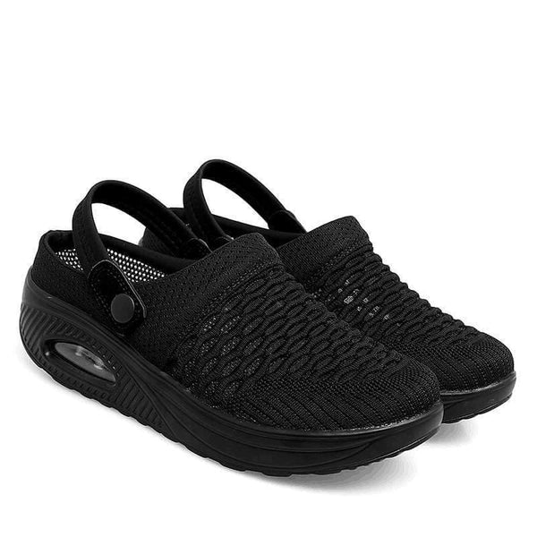 Wedge Sandals Shock-Absorbing Sole Open-Toe Slip-On