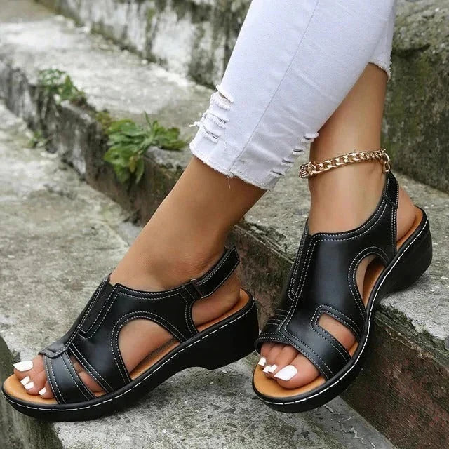 Wedge Sandals Stable Base & Adjustable Straps