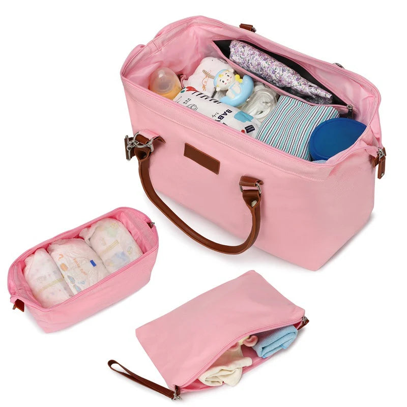 Weekender Bag Set Large Capacity Water-Resistant With 2 Organizers