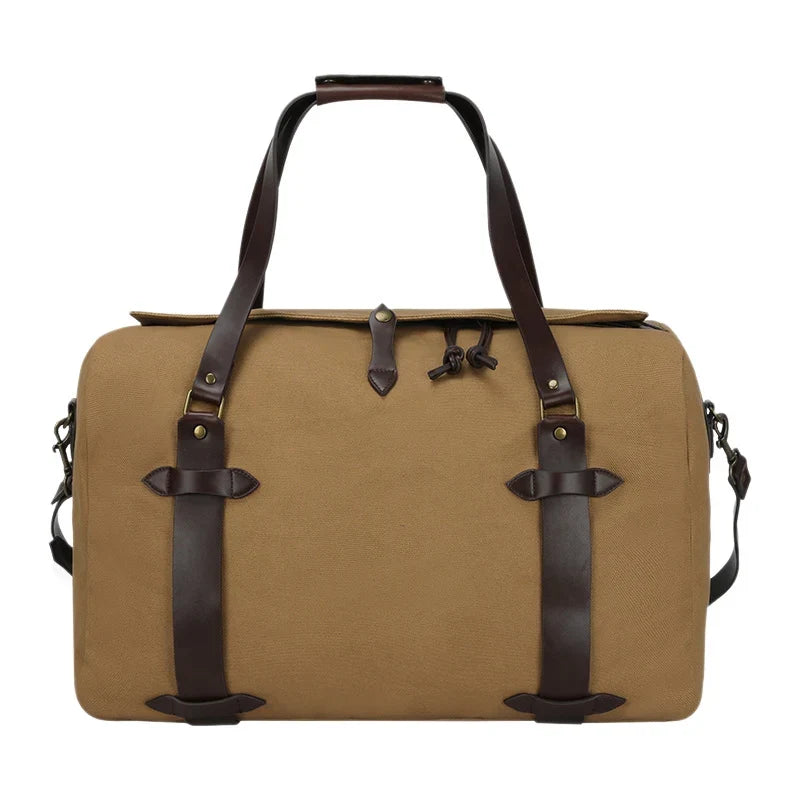 Weekender Bag Spacious Canvas Multiple Pockets