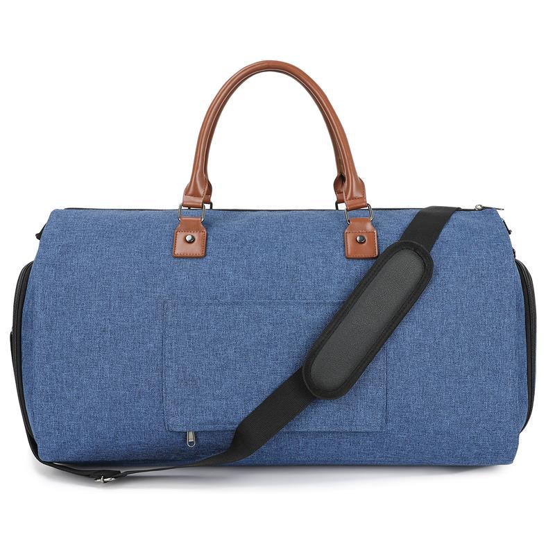 Weekender Duffel Bag Spacious Exterior Pockets Detachable Strap