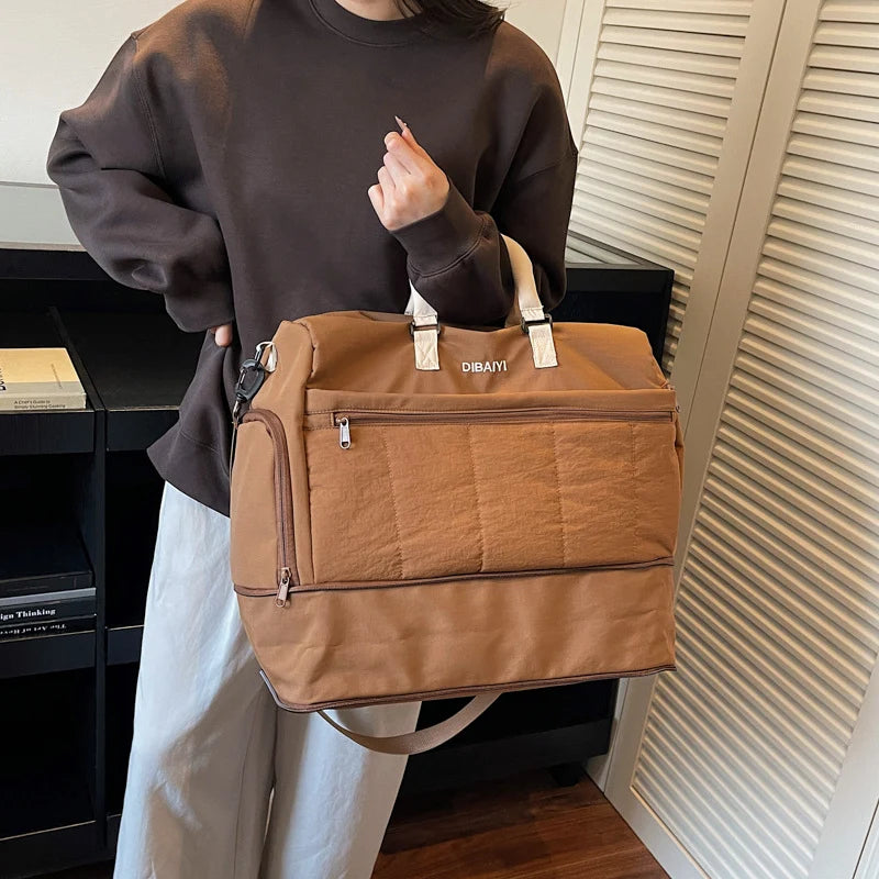Weekender Duffle Bag Spacious Multi-Pocket Durable Fabric