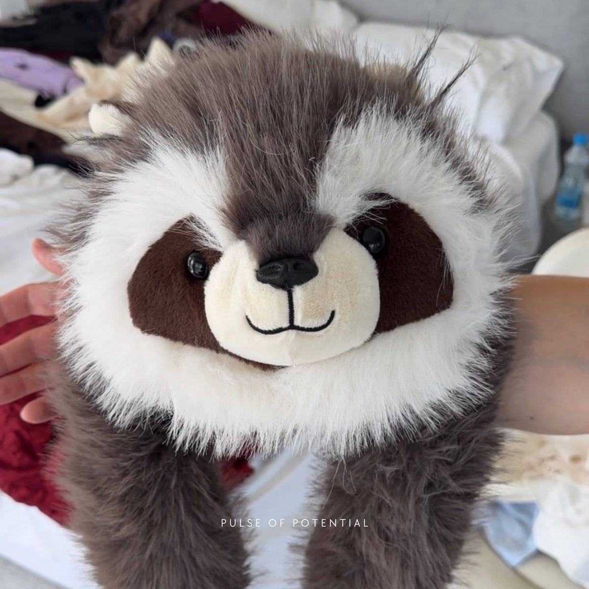 Weighted Raccoon Plush Extra-Long Hugging Arms for Comfort