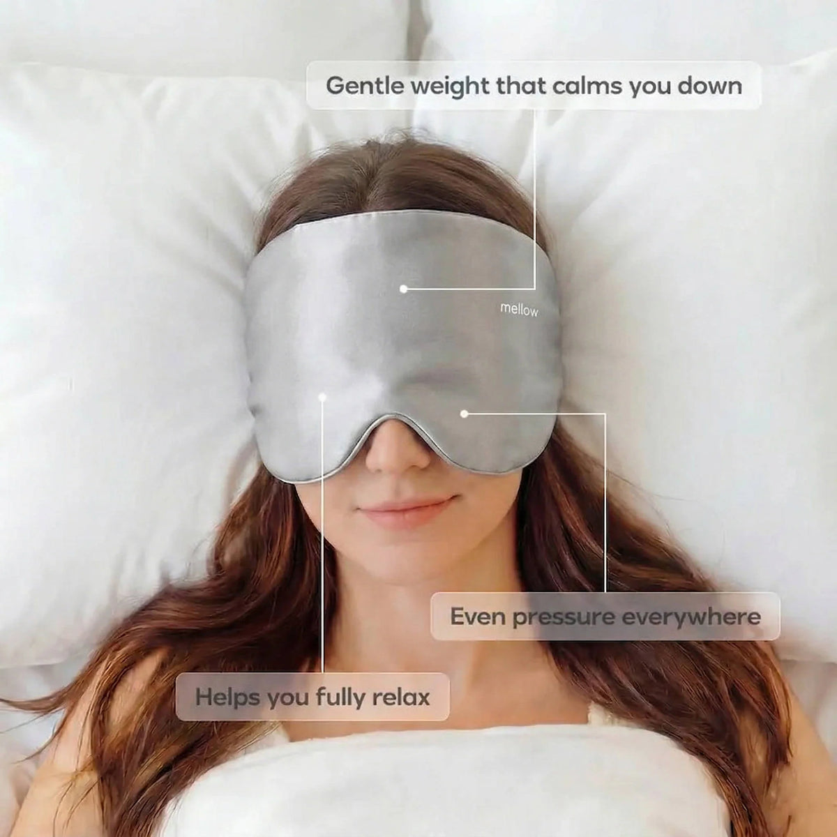 Weighted Sleep Mask Strapless 360 Wraparound