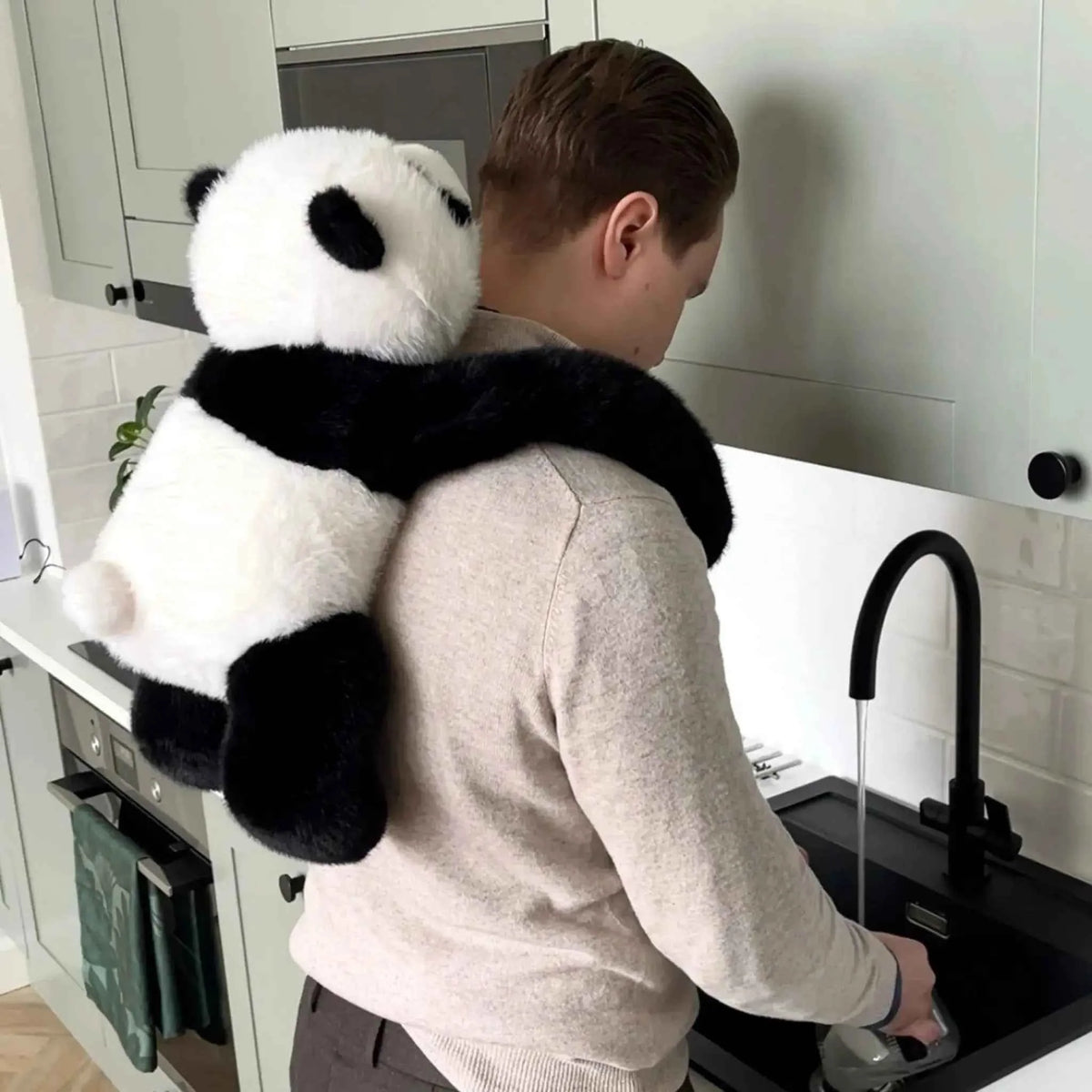 Weighted Stuffed Panda Extra-Long Hugging Arms 2.2 or 5.5 lb
