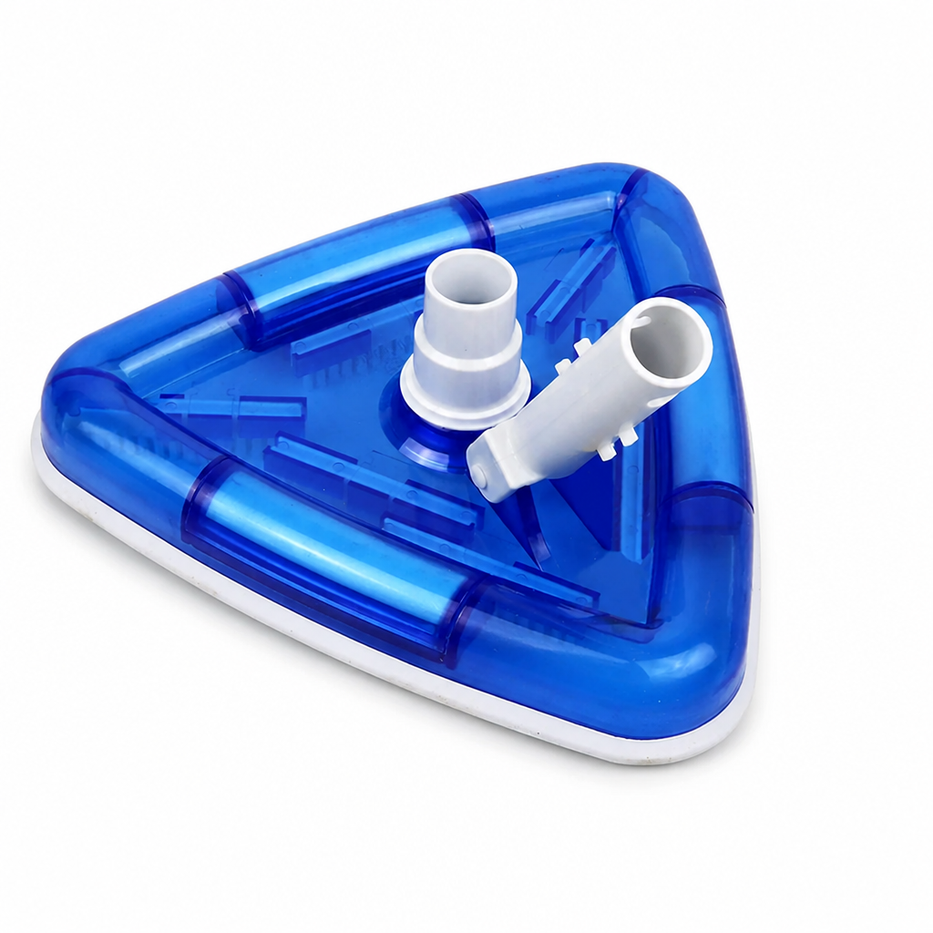 Weighted Triangular Vacuum Head With Built-In Brushes (Universal Pole Fit)