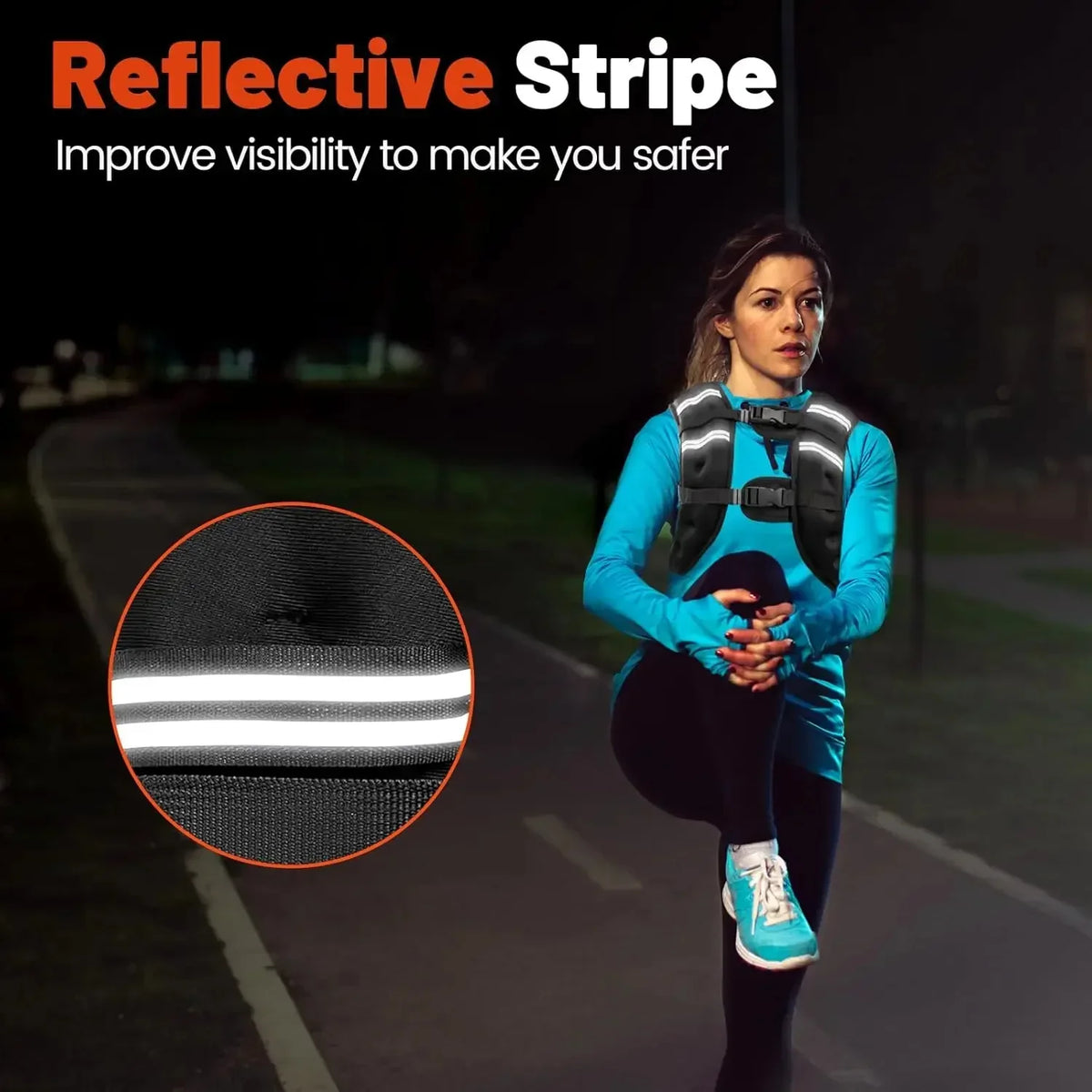 Weighted Vest Adjustable Fit & Even Weight Distribution