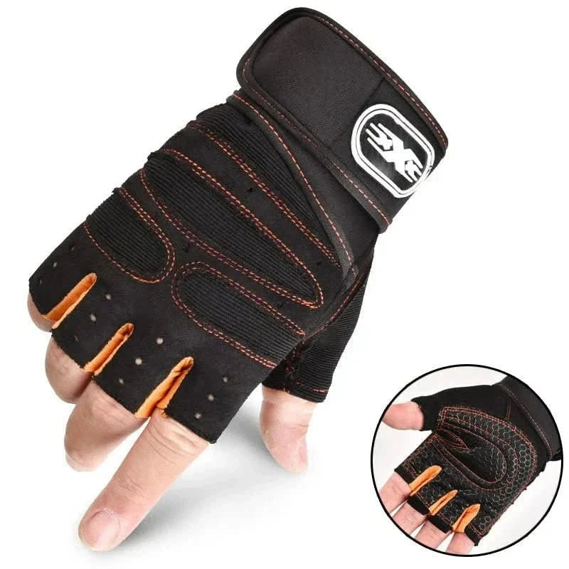 Weightlifting Gloves Wrist Wrap & Padded Palm Breathable Fabric
