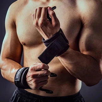Weightlifting Hooks Steel & Cotton Blend Ergonomic Foam Grip