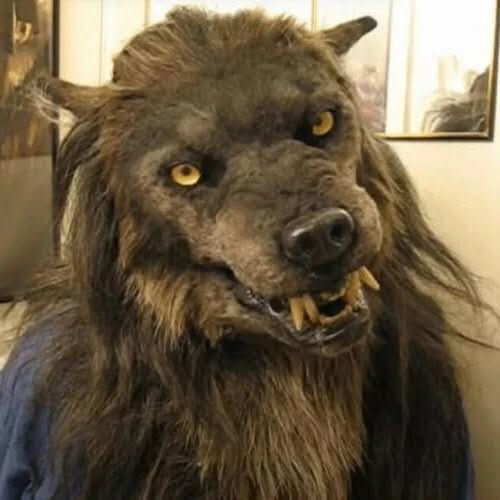 Werewolf Mask Silicone Realistic Synthetic Hair Flexible Fit