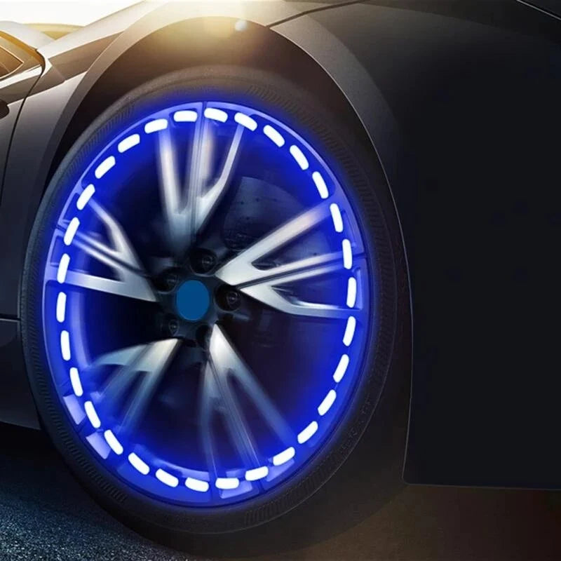 Wheel Rim Light Solar-Powered Sensor-Activated Flashing LED
