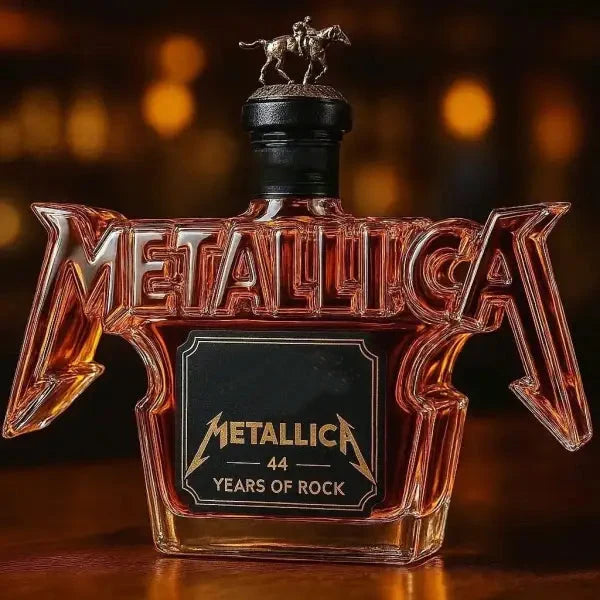 Whiskey Bottle Glass Rock Music Design 11.8 Fl Oz