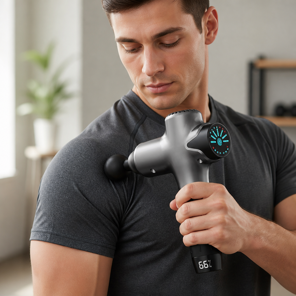 Whisper-Quiet Cordless Massage Gun (30 Speeds)