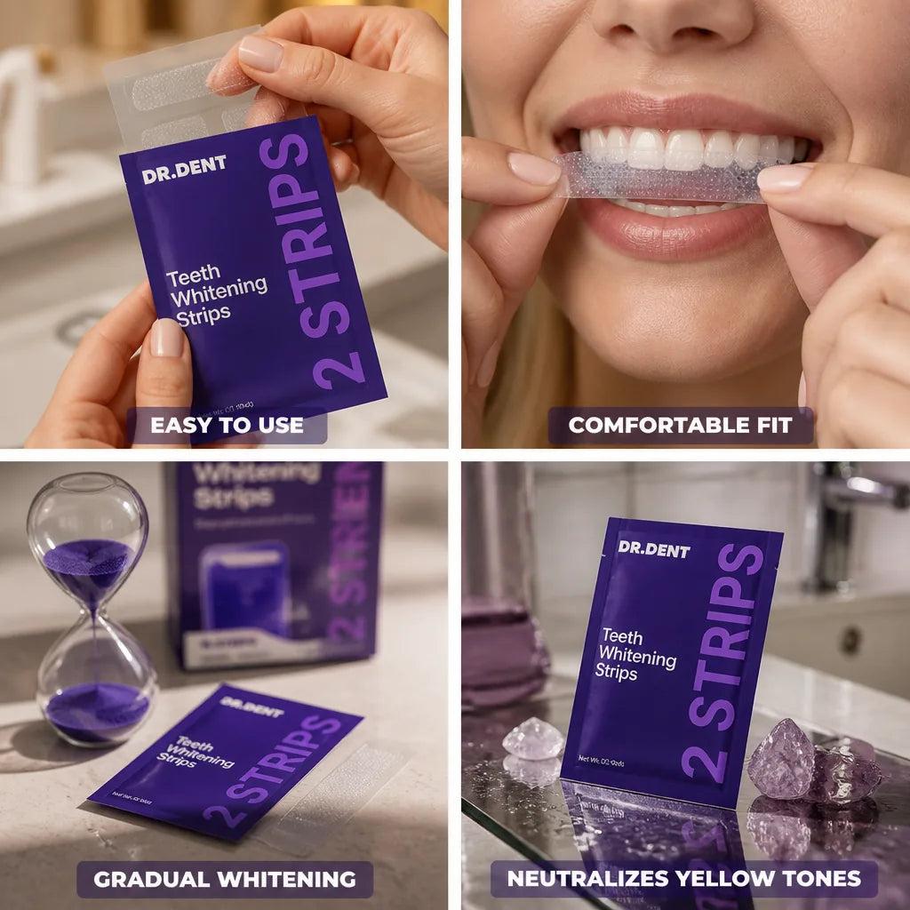 Whitening Strips Purple Tone-Neutralizing 30-Min Treatment
