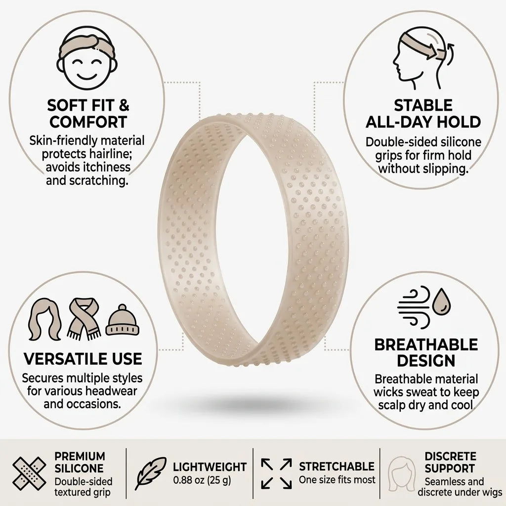 Wig Grip Band Double-Sided Silicone Non-Slip