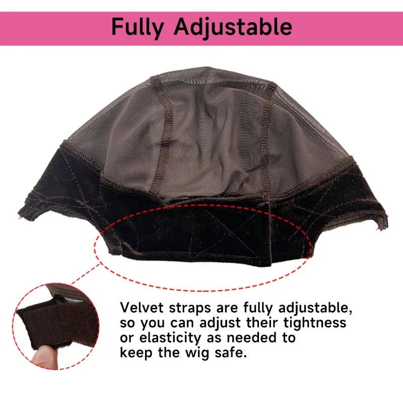 Wig Grip Cap Adjustable Non-Slip Velvet U-Part Lace