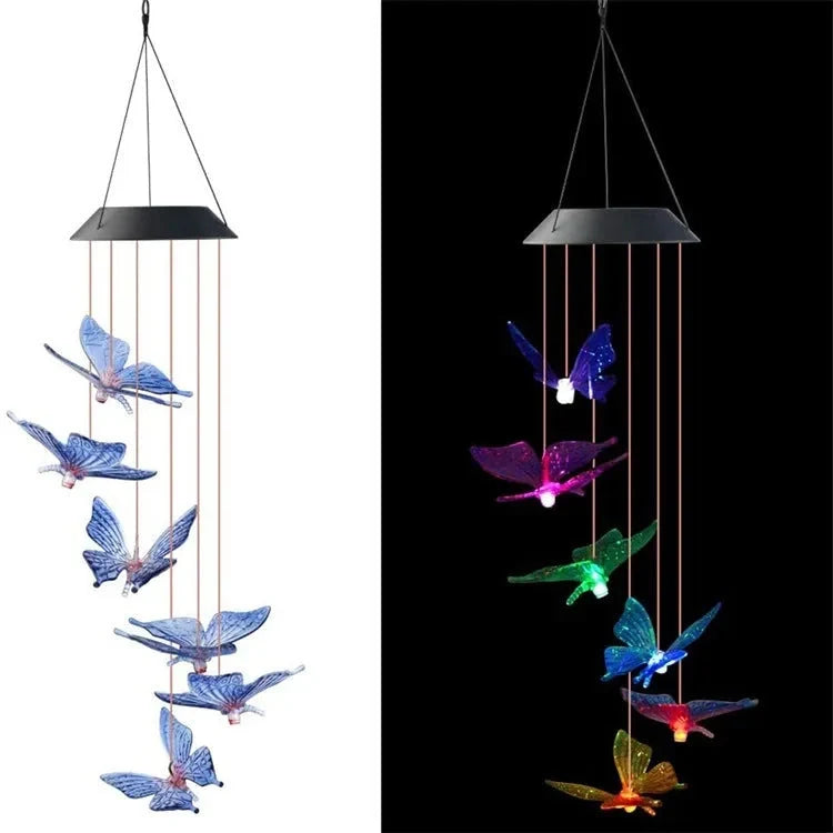 Wind Chime Solar-Powered Color-Changing LED Lights