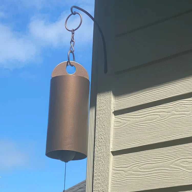 Wind Chime Weather-Resistant Cylindrical Leaf-Shaped Clapper