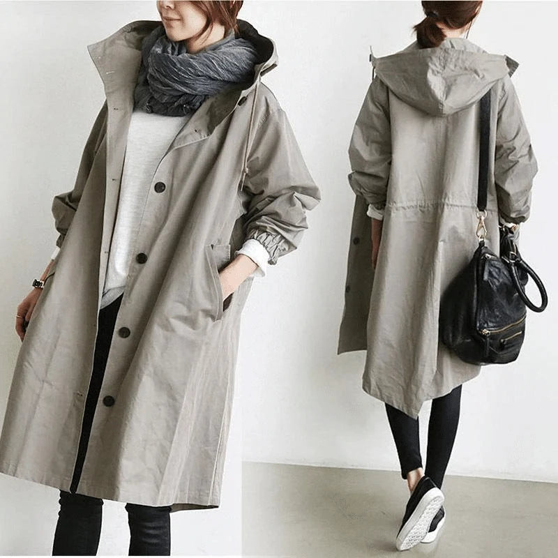 Windbreaker Jacket Lightweight Water-Repellent Packable Adjustable Hood