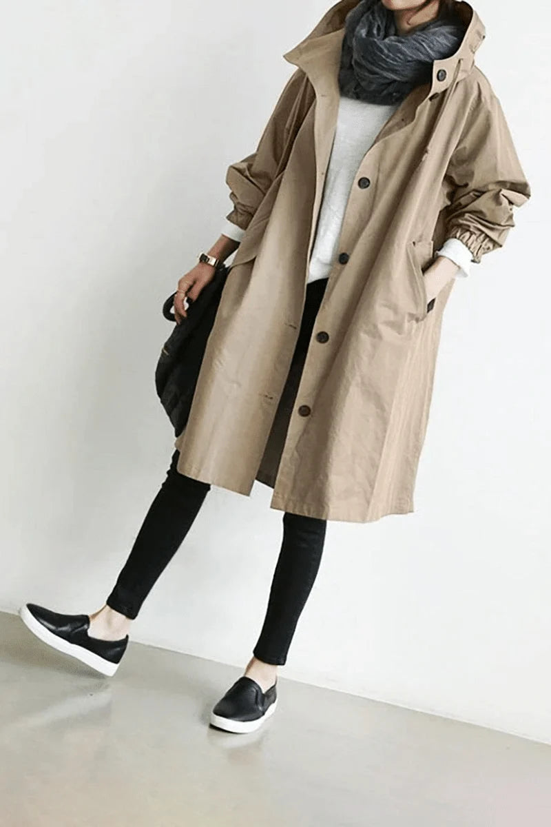 Windbreaker Jacket Lightweight Water-Repellent Packable Adjustable Hood