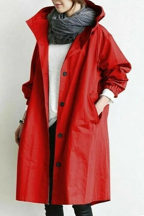 Windbreaker Jacket Lightweight Water-Repellent Packable Adjustable Hood