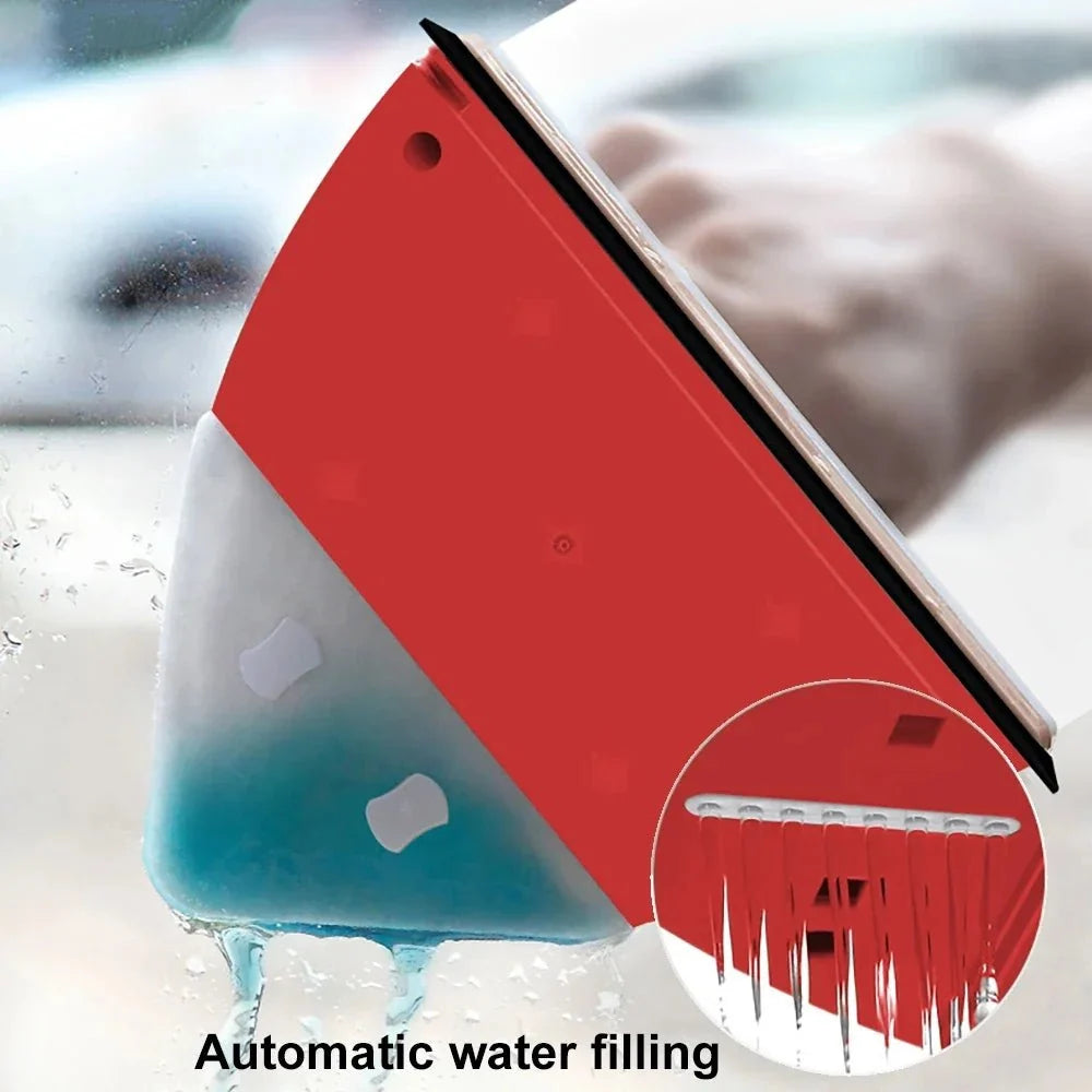 Window Cleaner Magnetic Double-Sided With Water Reservoir & Microfiber Pads