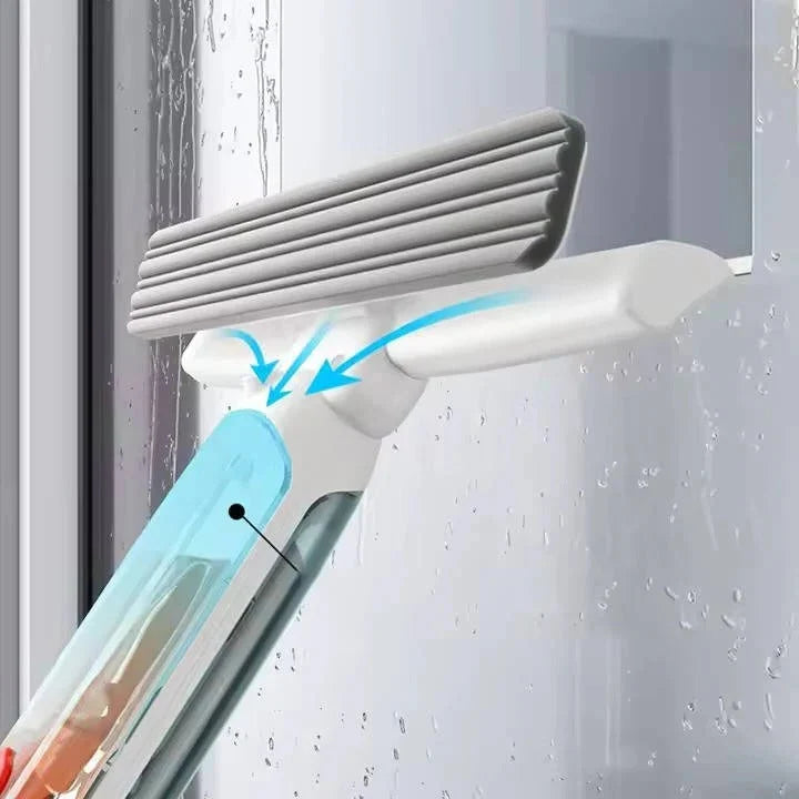 Window Cleaner Telescopic 51 Inch Microfiber & Squeegee