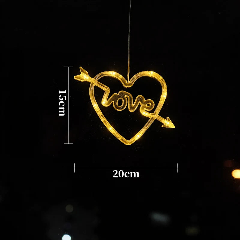 Window Decoration Light LED Battery Operated Suction Cup Mount