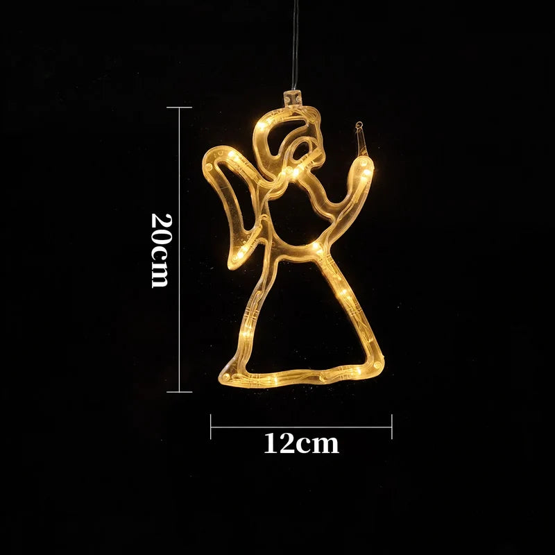 Window Decoration Light LED Battery Operated Suction Cup Mount