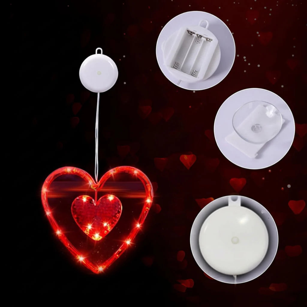 Window Lights Suction Cup Battery-Powered Soft Glow
