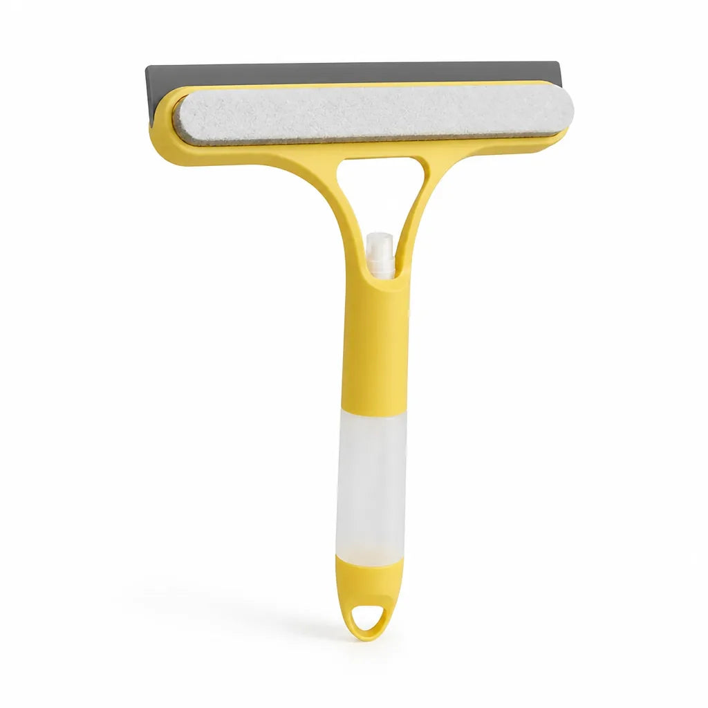 Window Squeegee Set Spray Bottle Sponge & Silicone Blade