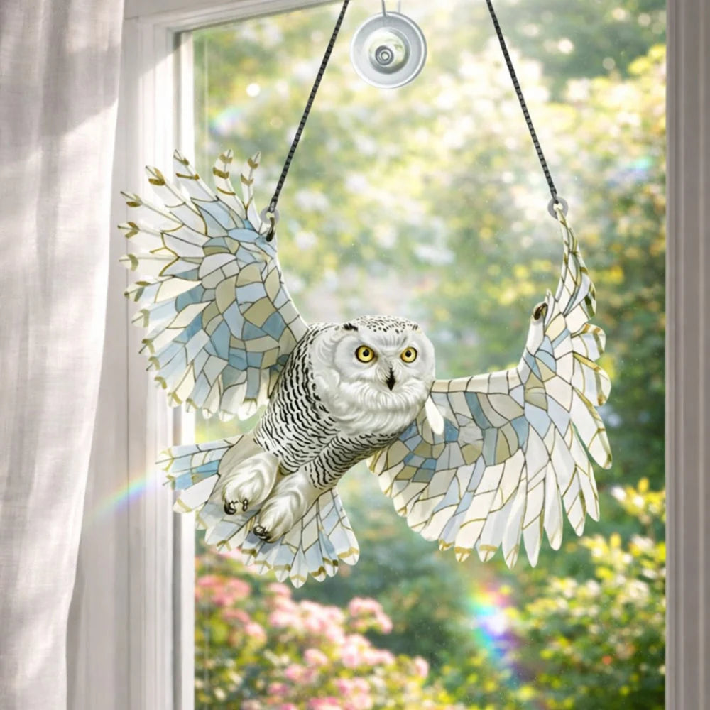 Window Suncatcher Hummingbird Multicolor Ready To Hang