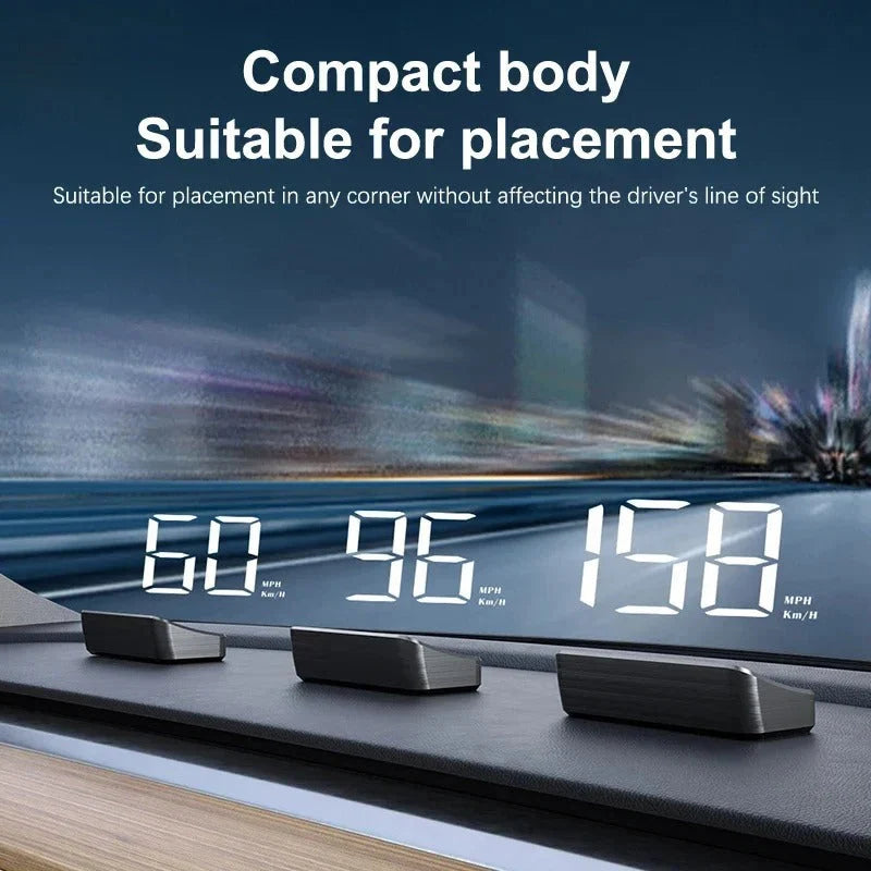 Windshield HUD Speedometer LED Projection Auto Brightness