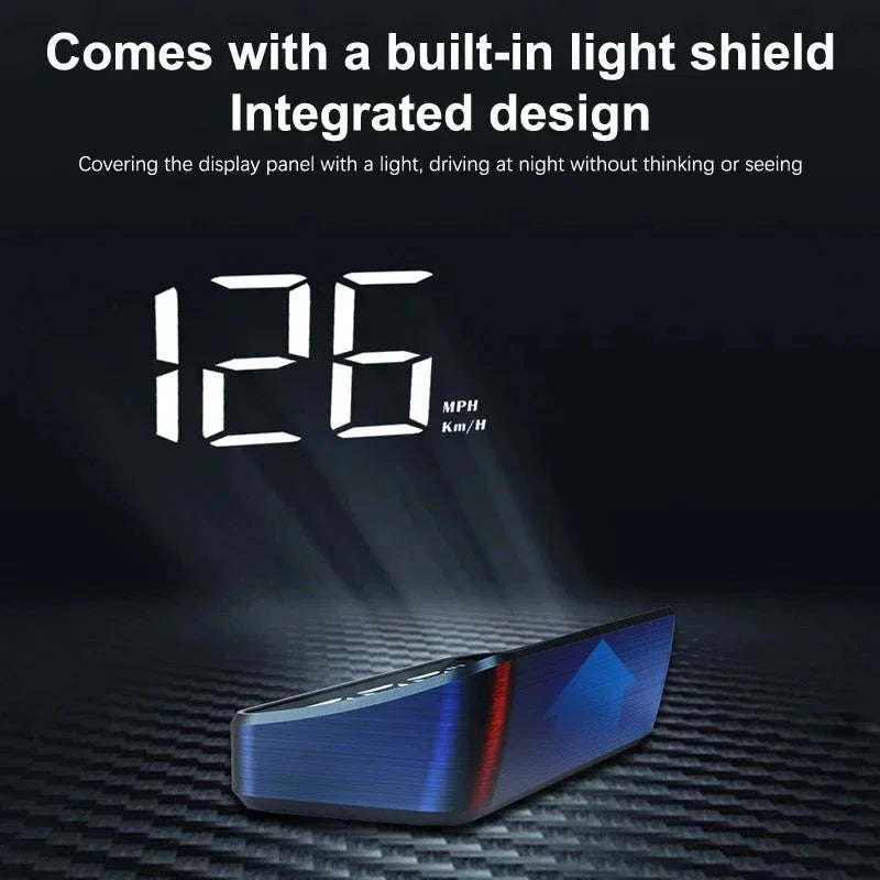 Windshield HUD Speedometer LED Projection Auto Brightness