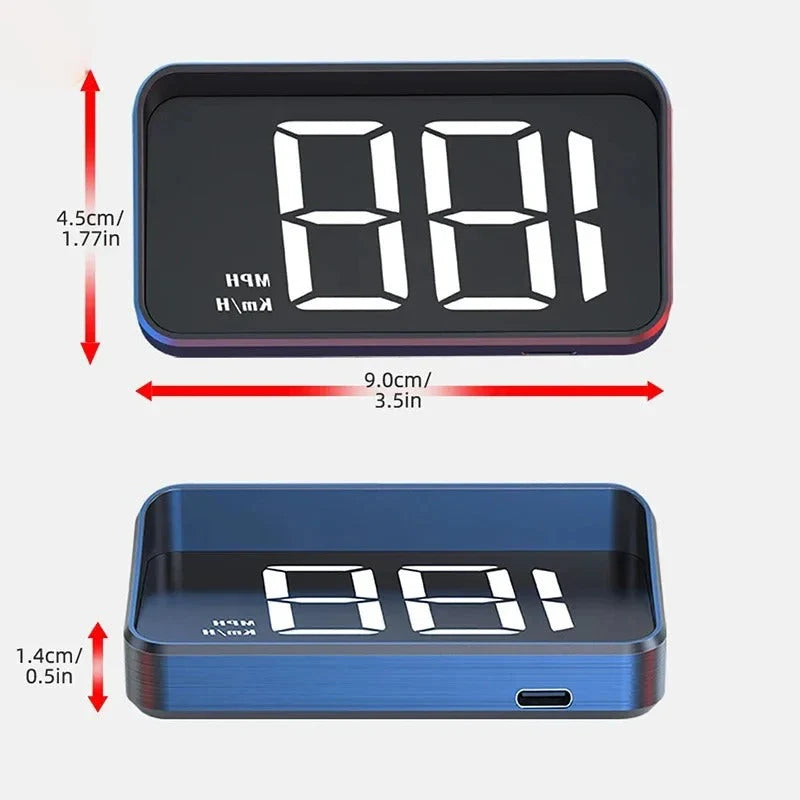 Windshield HUD Speedometer LED Projection Auto Brightness