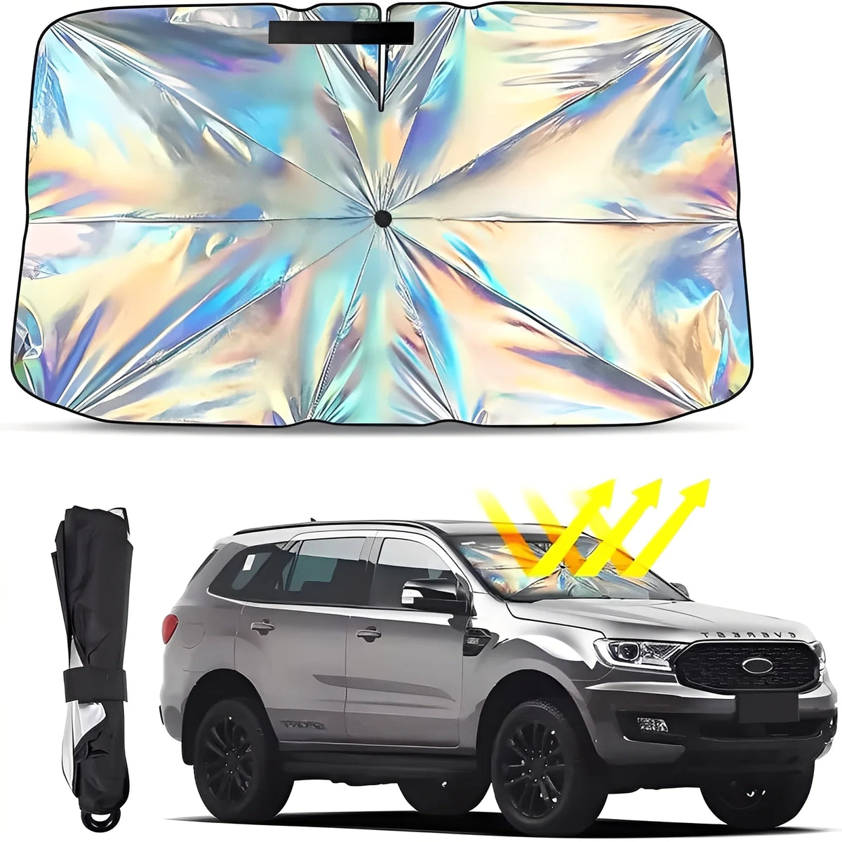 Windshield Sun Shade Foldable Reflective UV Blocking