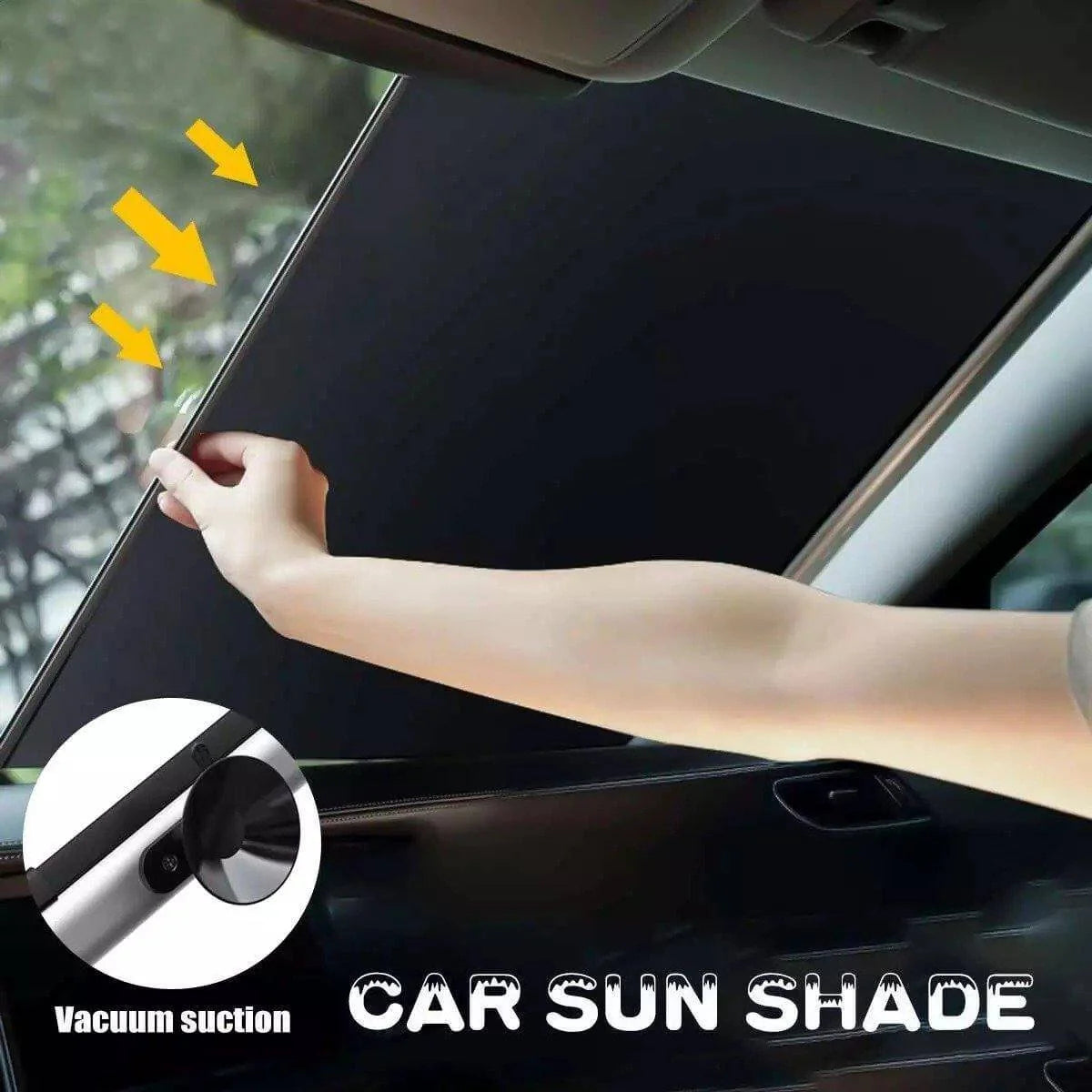 Windshield Sun Shade Retractable Reflective Aluminum Foil