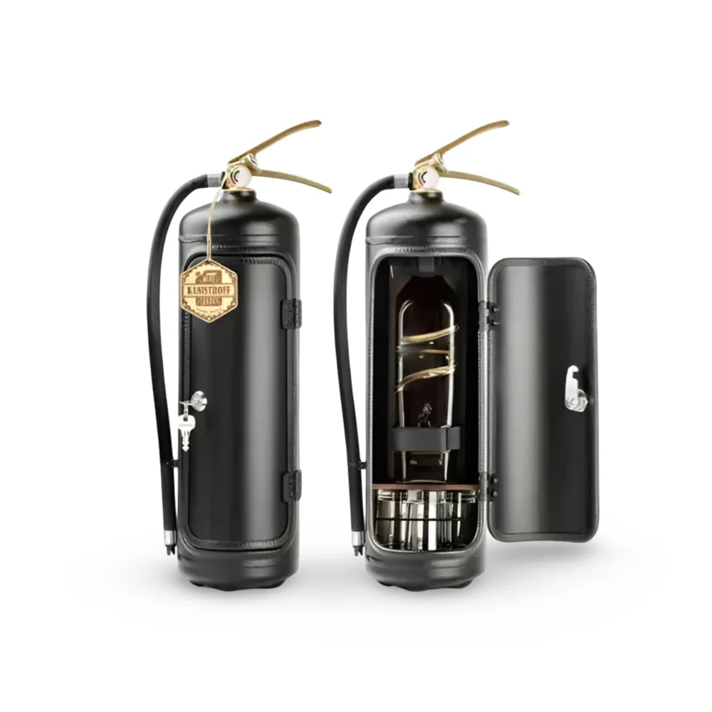 Wine Bottle Holder Hidden Compartment Holds 750 ml