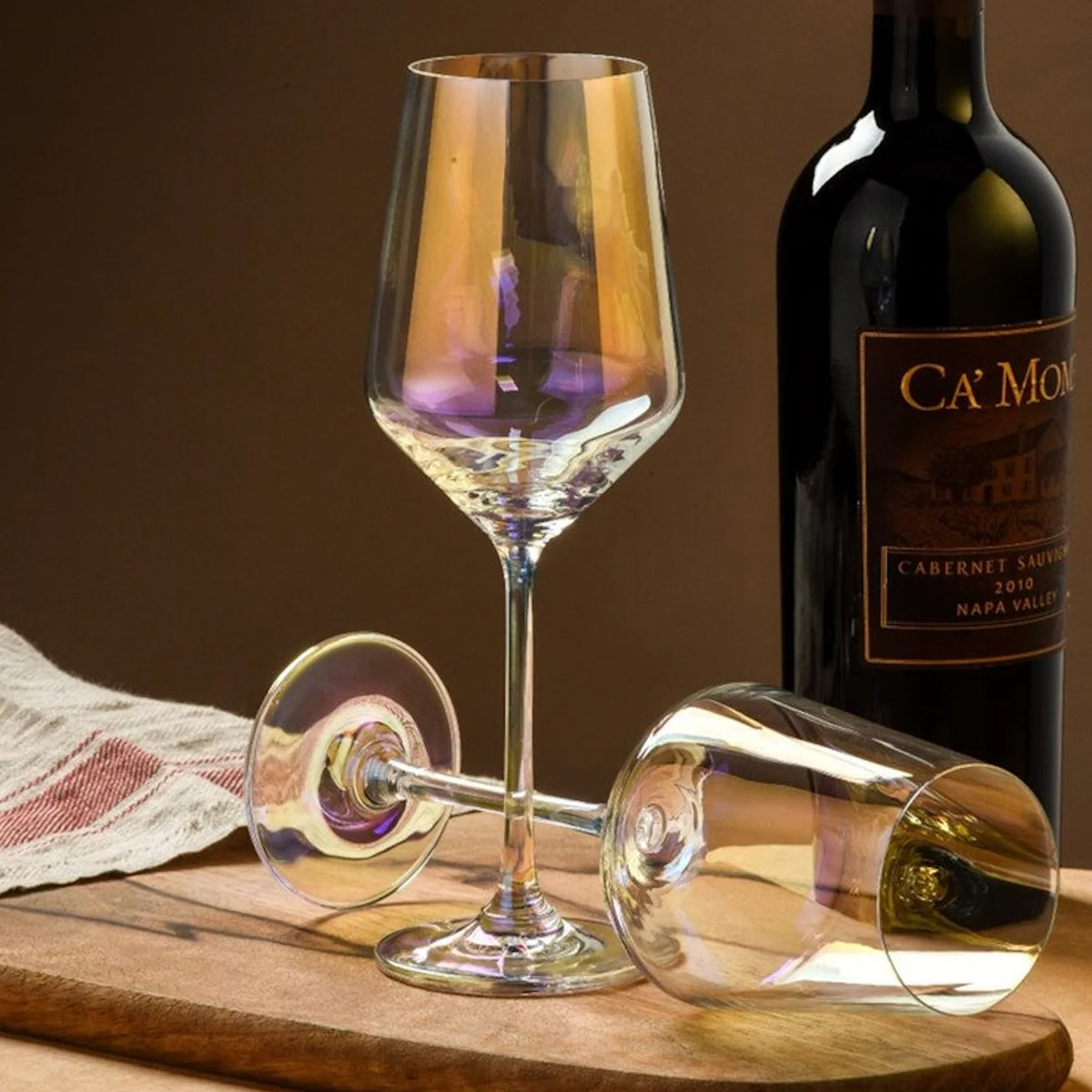 Wine Glass Holder Rotating Crystal Glass Display