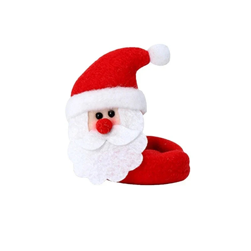 Wine Glass Marker Reindeer Design Non-Slip Felt Sleeve