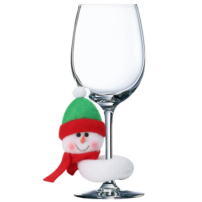 Wine Glass Marker Reindeer Felt Fits Wine & Champagne