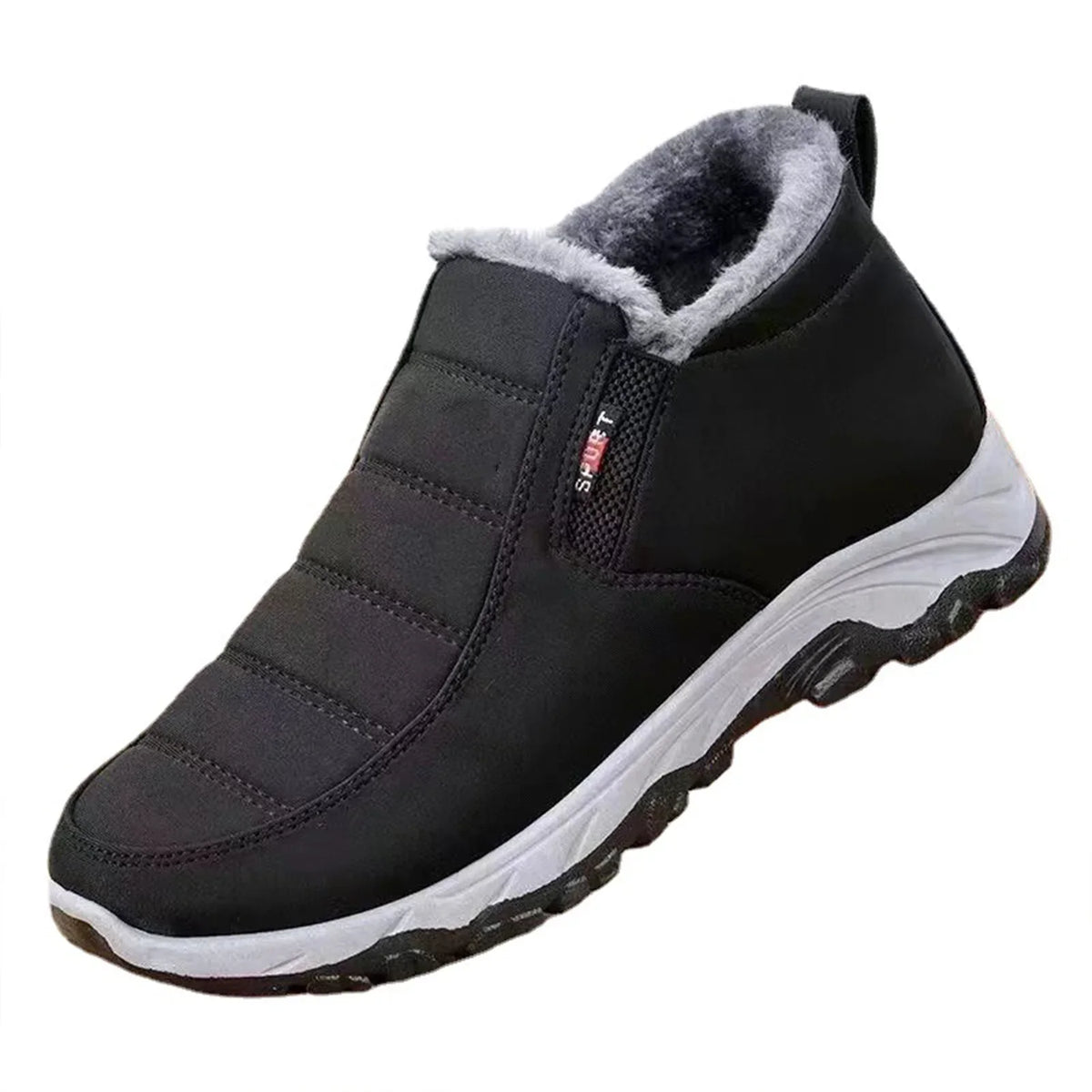 Winter Boots Warm Cotton Lining Slip-On Water-Resistant