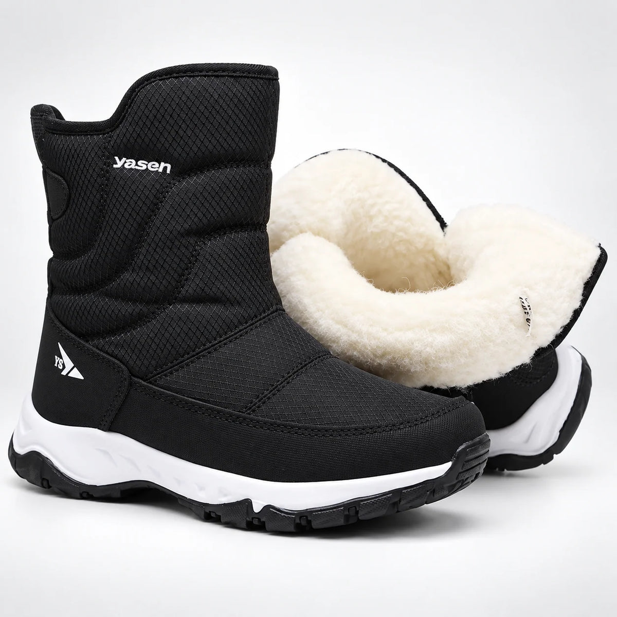 Winter Boots Water-Repellent Plush-Lined Non-Slip Sole