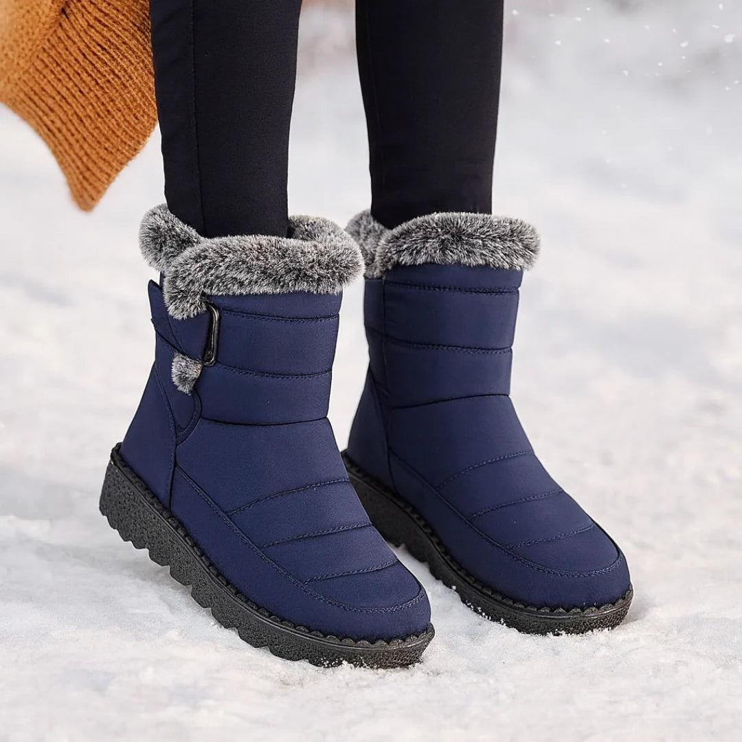Winter Boots Water-Resistant Plush Lining Non-Slip Tread