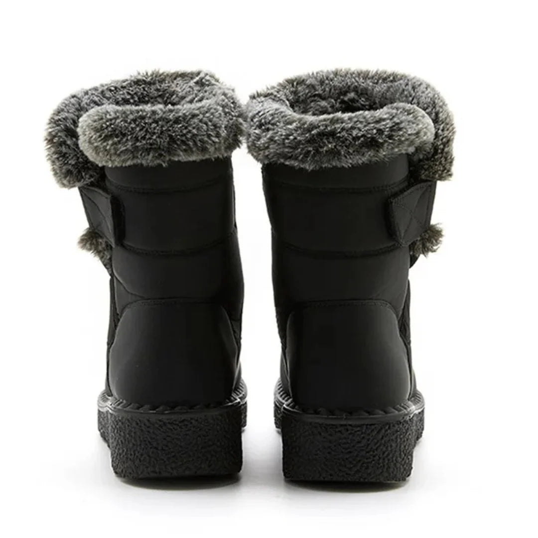 Winter Boots Water-Resistant Plush Lining Non-Slip Tread