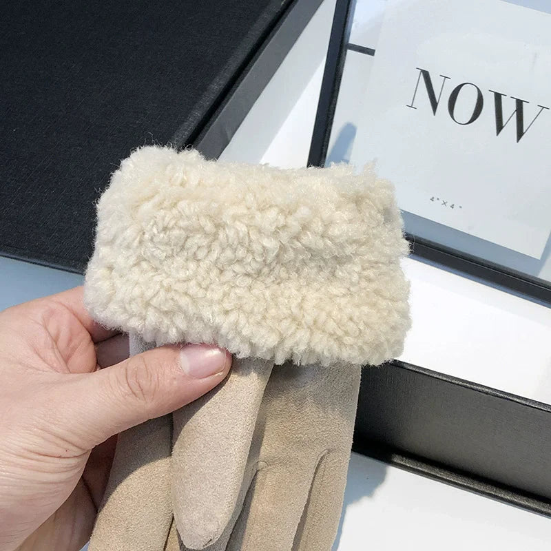 Winter Gloves Fleece-Lined Windproof Touchscreen-Compatible