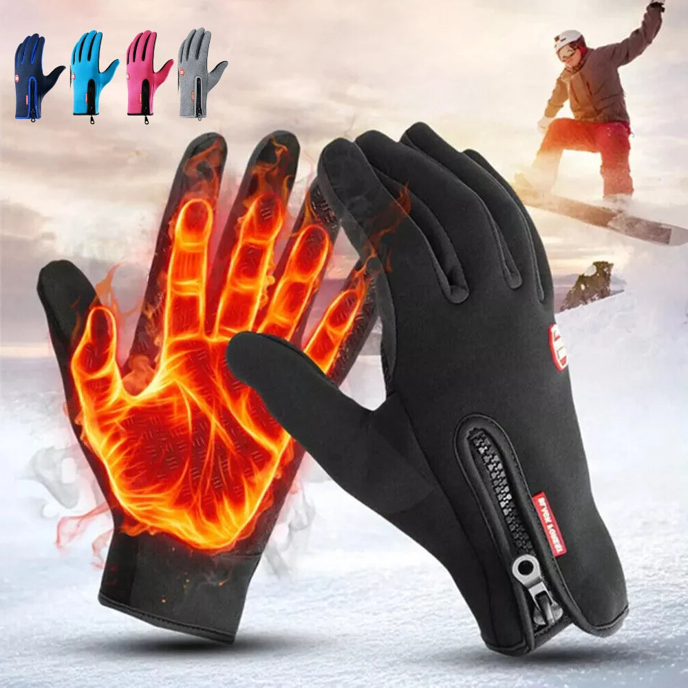 Winter Gloves Touchscreen Waterproof Thermal Lining Textured Grip